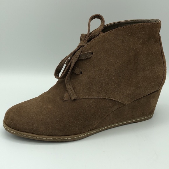 Dolce Vita Suede Wedge Booties Size 9 1/2 - Picture 2 of 14